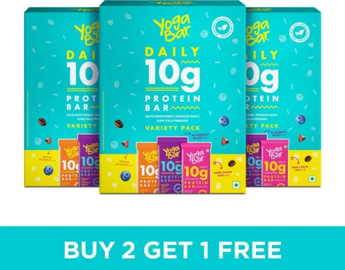 Image of Yogabar 10 g Protein Bar Variety Pack,