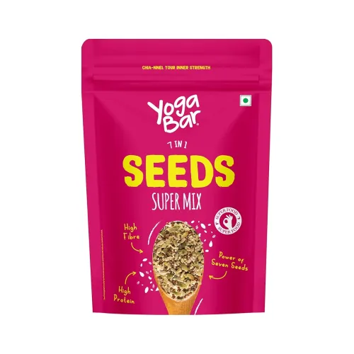 Image of Yogabar 7-in1 Seeds Mix 250g | Mixed Seeds Chia, Pumpkin, Flax, Sunflower, Watermelon, Sesame & Soy Nuts Mix | Rich in P