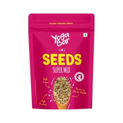 Yogabar 7-in1 Seeds Mix 250g | Mixed Seeds Chia, Pumpkin, Flax, Sunflower, Watermelon, Sesame & Soy Nuts Mix | Rich in P
