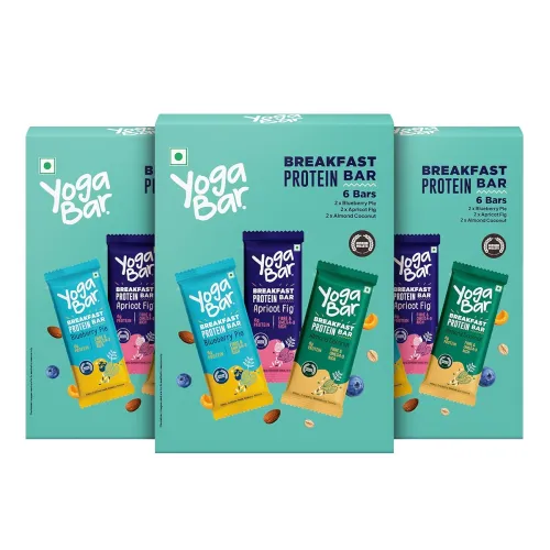 Image of Yogabar Breakfast Protein Bars, 18 Assorted Bars