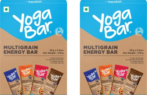 Image of Yogabar by Yogabar Multigrain energy bar variety Box 