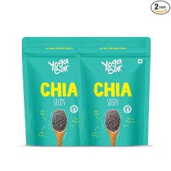 Yogabar Chia Seeds Calcium Iron & Zinc (500g x Pack of 2)