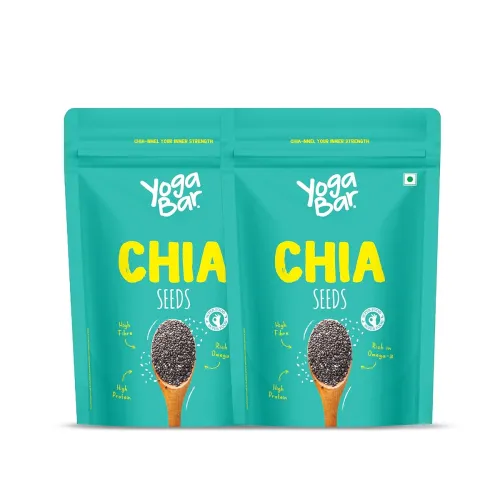 Image of Yogabar Chia Seeds - Calcium, Iron & Zinc - Diet Food Healthy Snacks 1Kg.