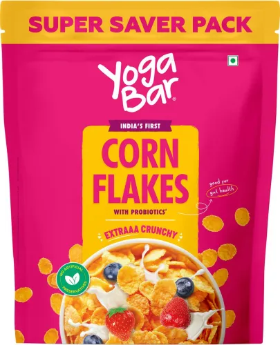 Image of Yogabar Cornflakes Original Crunchy Breakfast cereals with Probiotics, High Fibre Pouch  (850 g)