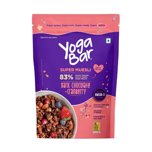 Image of Yogabar Dark Chocolate and Cranberry Muesli, 700g