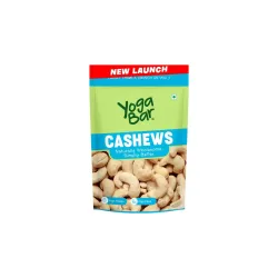 Yogabar Essentials Cashews 200g | Perfect Protein Snack | Ideal for Smoothies, Salad Toppings and Indian Cuisine | Rich 