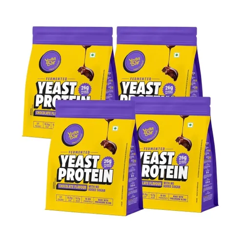 Image of Yogabar Fermented Yeast Protein Powder - Chocolate |26g Complete Protein