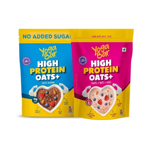 Image of Yogabar High Protein Oats 850g – Dark Chocolate & Almonds