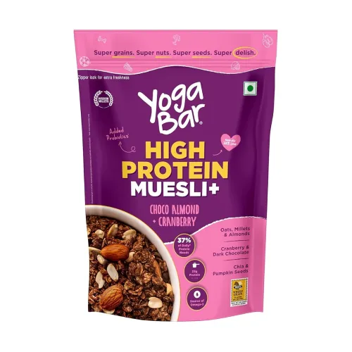 Image of Yogabar High Protein Muesli Choco Almond & Cranberry 350g