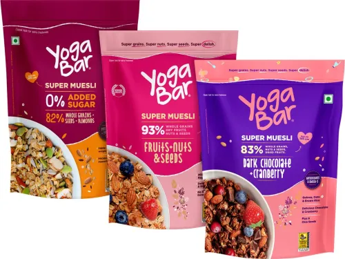 Image of Yogabar Muesli 1.2kg Fruits Nuts&Seeds 3 x 400 g