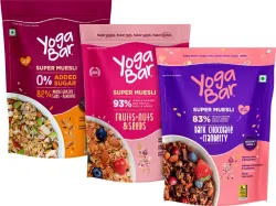 Yogabar Muesli 1.2kg Fruits Nuts&Seeds (3 x 400 g)