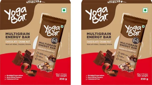 Image of Yogabar Multigrain energy bar choco chunk nut Box (2 x 350 g)