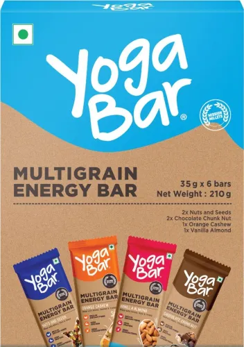 Image of Yogabar Multigrain energy bar variety Box  (210 g)