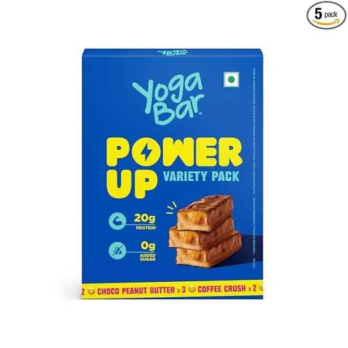 Image of Yogabar Power Up 20g Protein Bar (5 Bars)