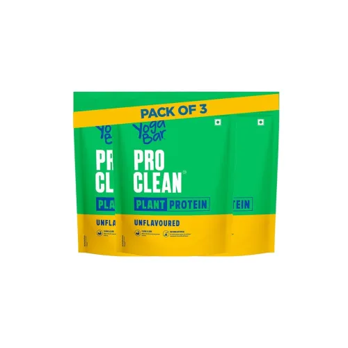 Image of Yogabar Pro Clean Plant Protein | Unflavoured | 28g Protein per Serving | Clean & Natural Plant Blend | Vegan, No Added 
