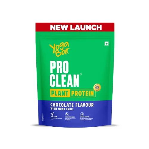 Image of Yogabar ProClean Plant Protein Powder 25g Protein Per Serve Chocolate Flavour with Monk Fruit Sweetene
