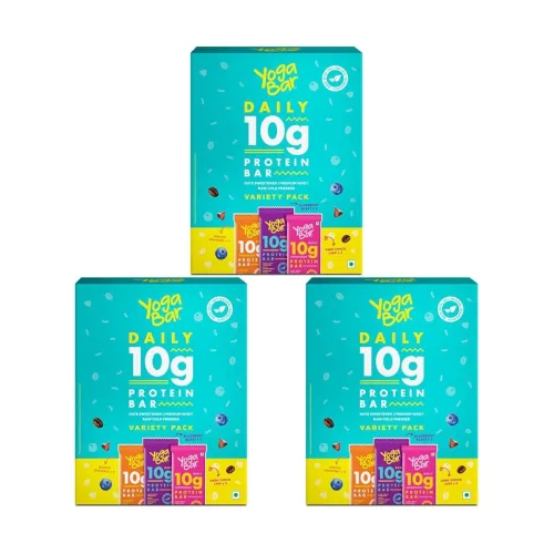 Image of Yogabar Protein Bar 10g (Pack of 18)