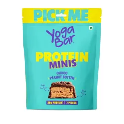 Yogabar Protein Minis, Choco Peanut Butter, 7 Pieces