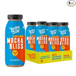 Yogabar Protein Shake Mocha Bliss 180ml * Pack of 6