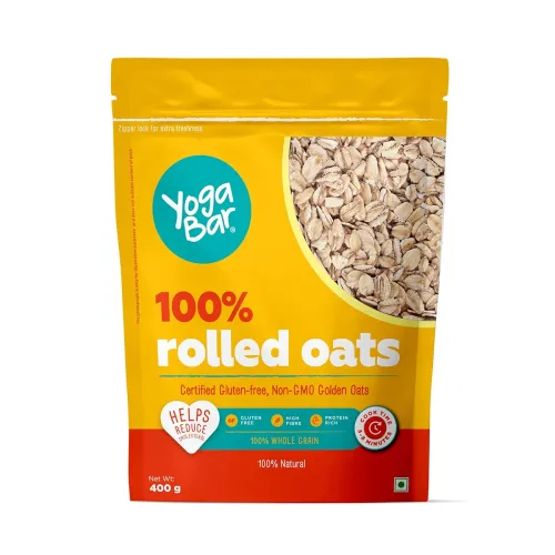 Image of Yogabar 100% Rolled Plain Oats 400G