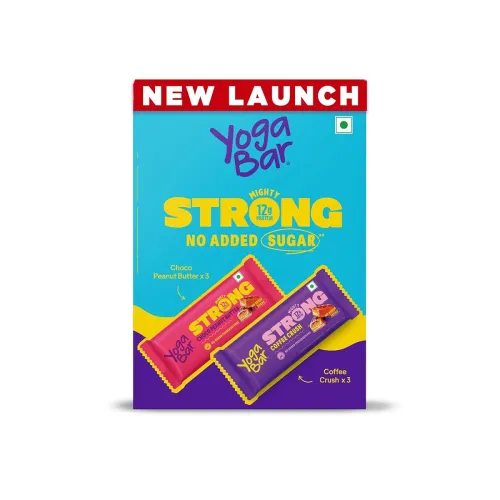 Image of Yogabar Strong 12g Protein Bar Variety (Pack of 6 )