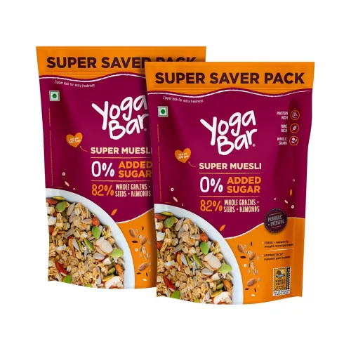 Image of Yogabar Super Muesli with Probiotics & Prebiotics 400gm Each Po2