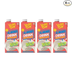 Yogabar Unsweetened Almond Drink 1L * Pack of 4