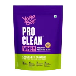 Yogabar Whey Protein Isolate + Concentrate | Chocolate 907g | 25g Protein / Scoop | 2lbs Whey Protein (907 g, Delicious 