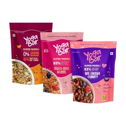 Yogabar Wholegrain Breakfast Muesli 400gm Each