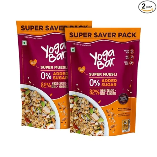 Image of Yogabar Wholegrain Nut Muesli 700g Pack of 2