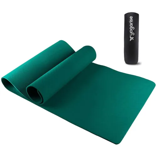 Image of Yogarise 6mm Anti-Skid Yoga Mat with Carry Bag, Eco-Friendly, Water-Resistant, Non-Toxic, Super Soft, Easy to Fold, Dura