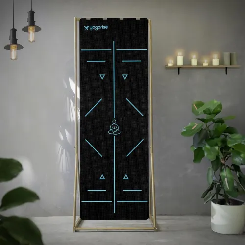 Image of Yogarise 8mm TPE Yoga Mat with Alignment Lines