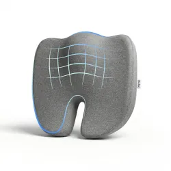 YoGo High Density Contoured Seat Cushion for Chair, Car Seat Cushion, Sitting Pillow for Sciatica Pain Relief
