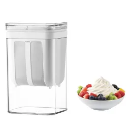 Yogurt Filter Milk Strainer 1100ml Yogurt Strainer with Fine Mesh Bag, Lid and Scale Mark, for Making Thick Greek Yogurt