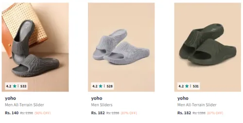 Image of Yoho Flip Flops @ Starting ₹140