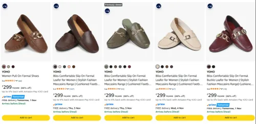 Image of YOHO Women Formal Shoes Flat ₹299