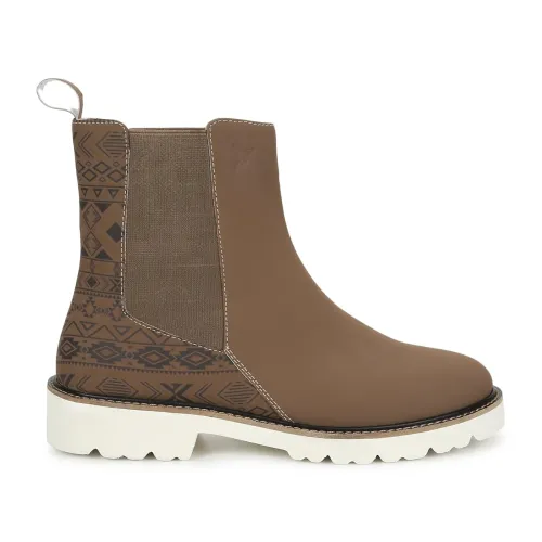 Image of YOHO Women Printed Boots Stylish Comfortable Lightweight