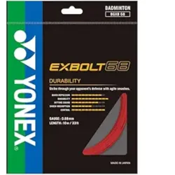 YONEX EXBOLT 68 Badminton String (Flash RED)