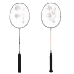 YONEX GR 303i Aluminium Strung Badminton Racket with Full Racket Cover (Silver) | for Beginners | 83 Grams | High Durabi