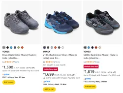 YONEX Mens Shoes upto 51% Discount
