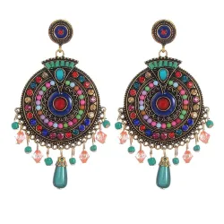 YouBella Jewellery Bohemian Multi-Color Earrings 