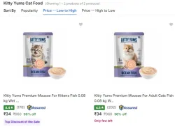  Young Cat Food Starting Price ₹34