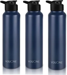 Youone Stainless Steel Water Bottle 1 litre, Water Bottles For Fridge