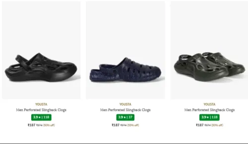 Image of Yousta Clogs Starting @ ₹140