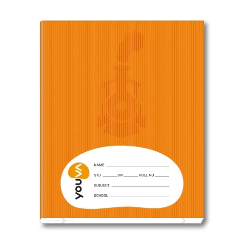 Image of Youva | Full Bound with Hard cover | Brown Note Book for school students | Regular Size 15.5 cm x 18.8 cm | Red & Blue (