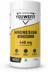 YouWeFit Magnesium 5X Complex 440mg Elemental Magnesium Tablets