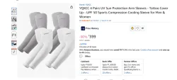 YQXCC 4 Pairs UV Sun Protection Arm Sleeves