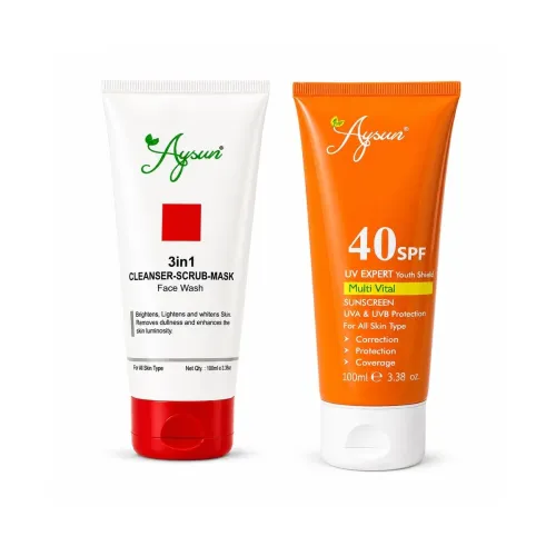 Image of ysun 3-in-1 Cleanser + SPF 40 Sunscreen Combo