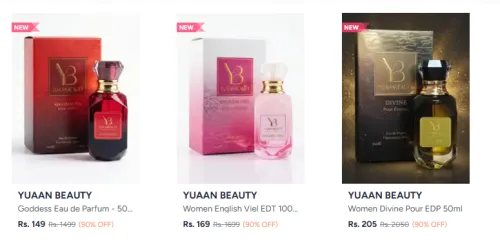 Image of YUAAN BEAUTY Perfumes Up To 90% Discount