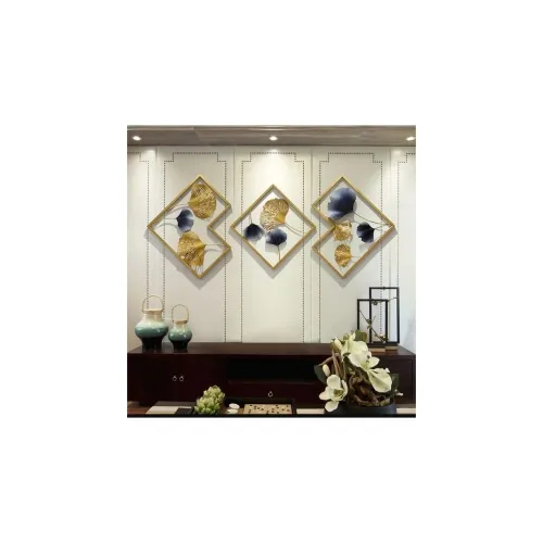 Image of Z M HANDICRAFTS Metal Wall Art Set of 3
